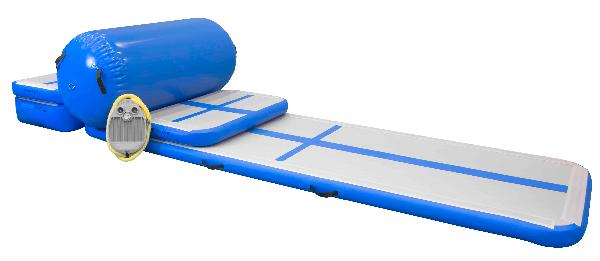 AirTrack Training Set : Piste Air Track 300 x 100 x 10 cm - 2 Airboard 60 x 100 x 10 cm - 1 AirRoll  60 x 120 cm - 1 AirBlock 60 x 100 x 20 cm - Pompe  pied et Guide inclus (REF MS-AirTaining Set)