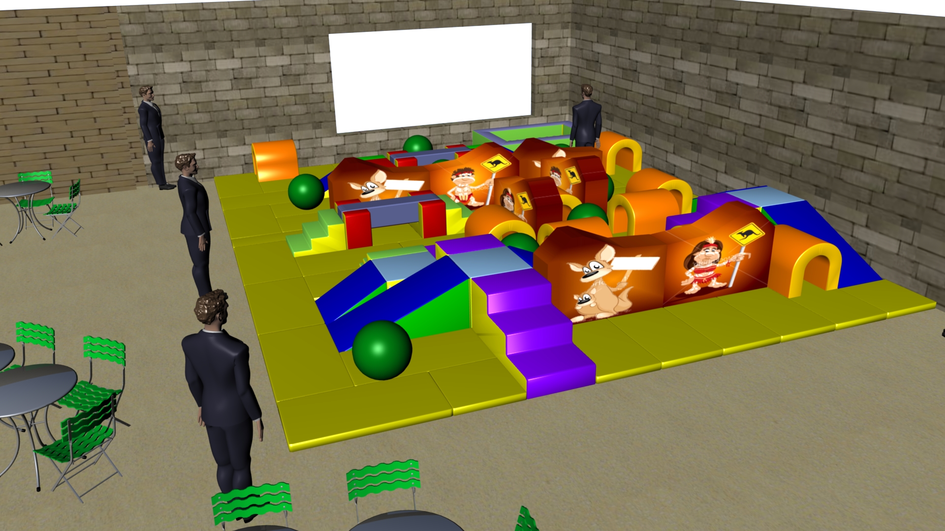 Parcours Modulo Mouss' : 8.35 x 5.5 x 0.65 m (REF 2010.39) Parcours Modulo Mouss' : 8.35 x 5.5 x 0.65 m (REF 2010.39)