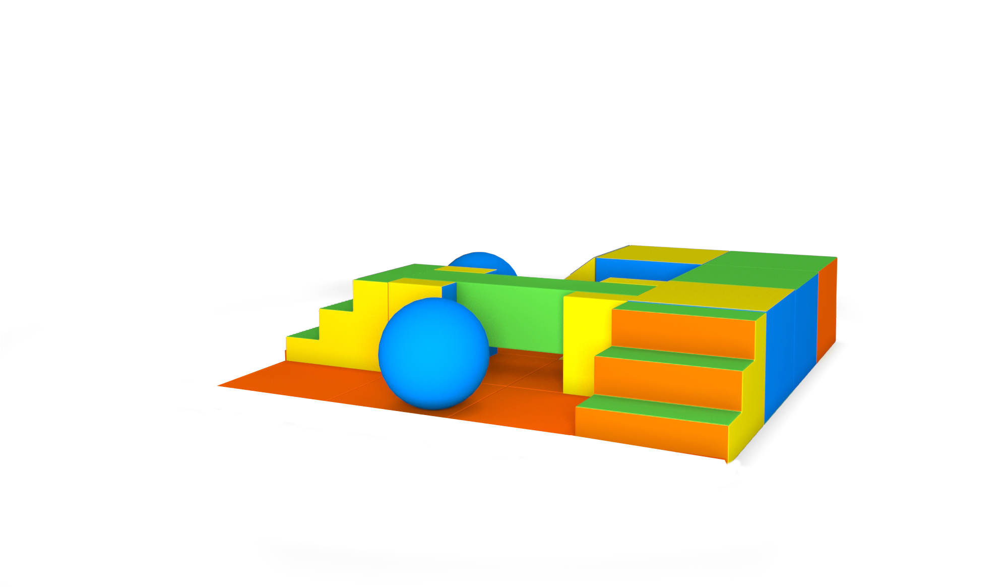 Parcours Mousse : 2,8 x 2,8 x 0,55 m (REF MM 11-11-1)