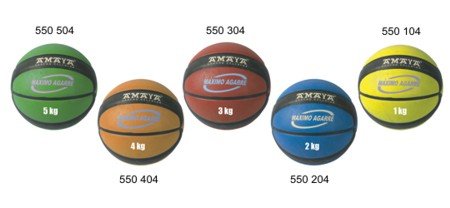 Medecine ball Caoutchouc - 2 kg  -  22 cm (REF MS-55.2)